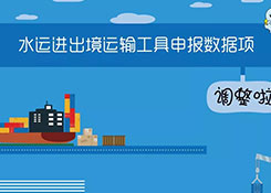水运进出境运输工具申报数据项调整啦！