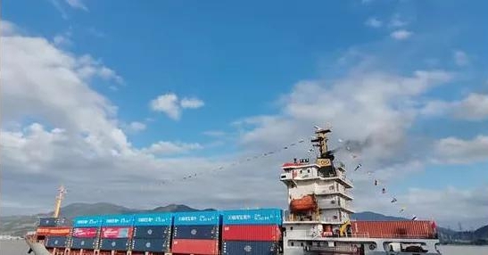 福州马尾—台湾跨境电商货物海运直航专线首航 
