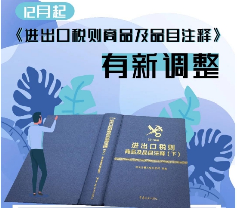 关税聚焦：12月起《进出口税则商品及品目注释》有新调整