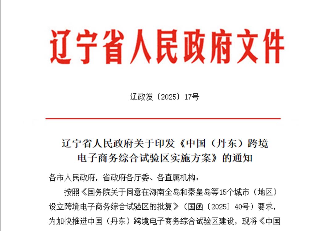 打造跨境电子商务服务体系,《中国（丹东）跨境电子商务综合试验区实施方案》印发