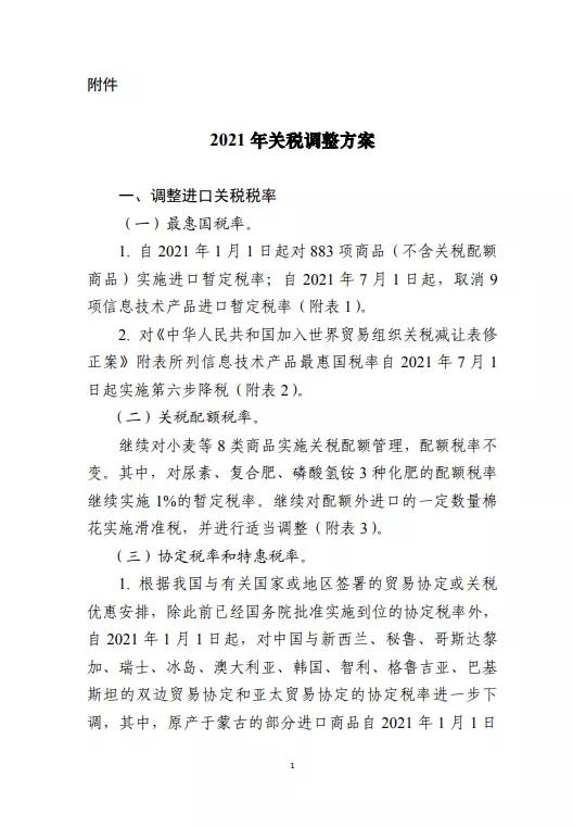 明年起，我国对部分商品的进口关税进行调整！涉及抗癌药、婴儿奶粉原料...部分实施零关税-货之家