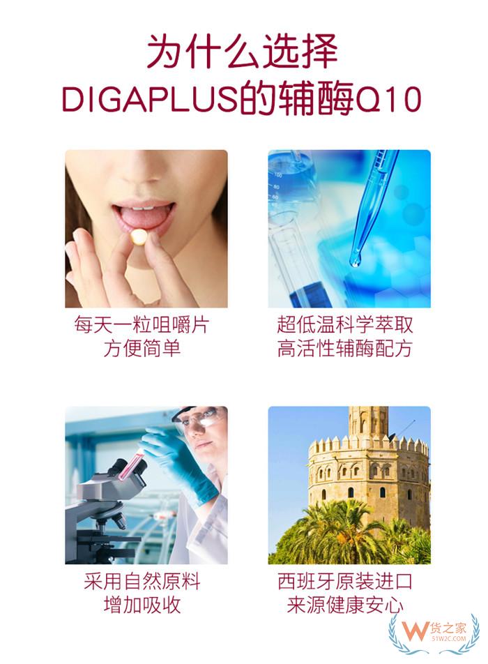 西班牙DIGAPLUS辅酶Q10咀嚼片30粒/盒