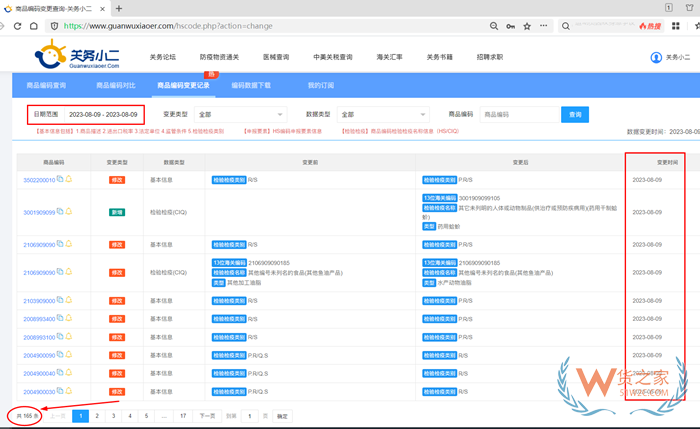 商品编码查询,hs code海关编码,海关税号查询,海关商品编码调整清单