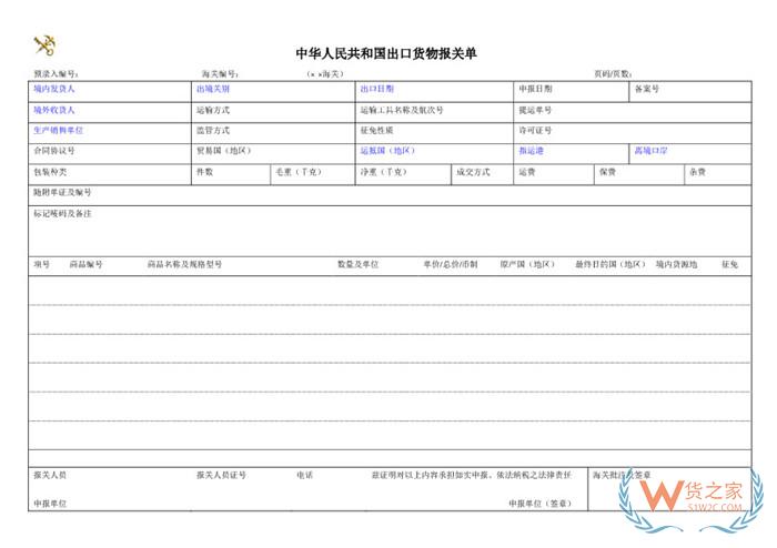 【报关单填写】报关单怎么填?报关单填制规范